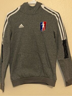 Adidas Hoodie Girls Xsmall  Gray Soccer Pullover Light Sweater